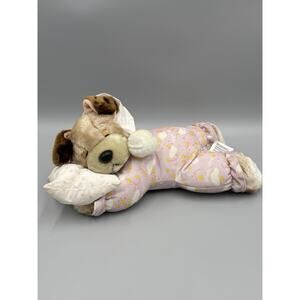 Vintage Walmart Lovable Huggable Puppy Sleeping Plush Purple PJS Pillow & Sound